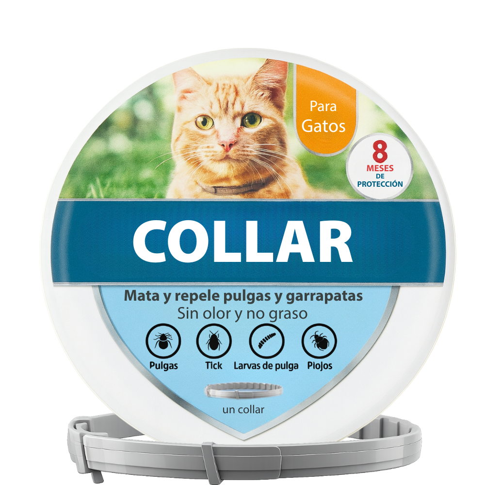 Collar antiparasitario para gatos
