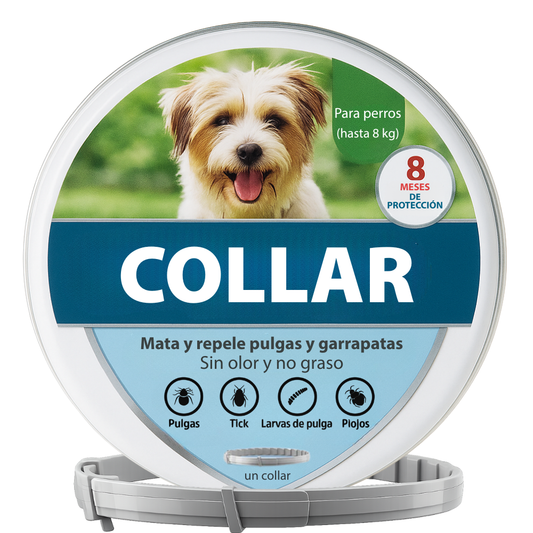 Collar antiparasitario para perros pequeños
